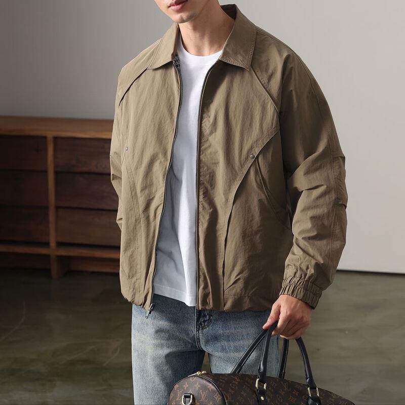 DK Men's American Retro Loose Casual Jacket