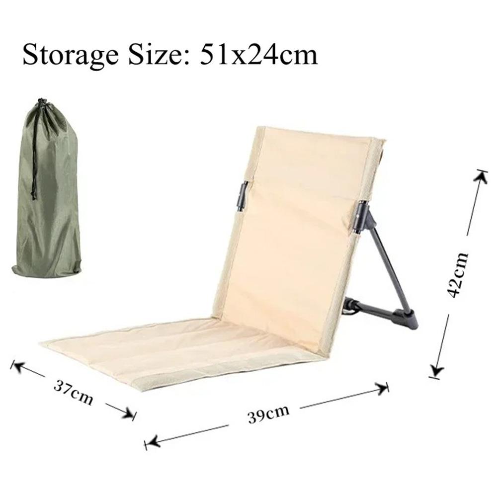 

Складной стул для кемпинга, открытый сад, парк, одноместный ленивый стул, спинка, подушка для пикника, кемпинг, складная спинка, пляжные стулья, товары. бежевый