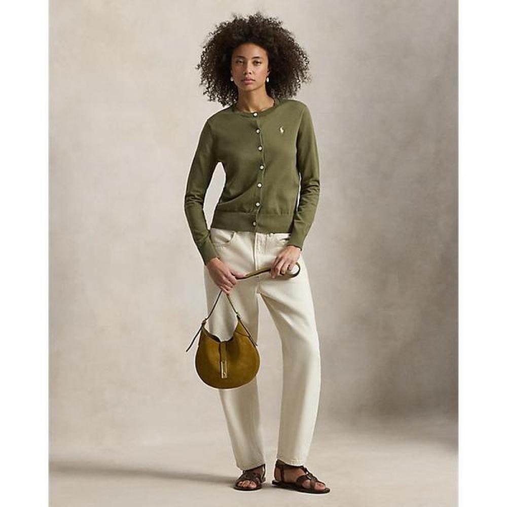 Polo Ralph Lauren Women S Cotton Crewneck Cardigan wmpoSwendw20540300