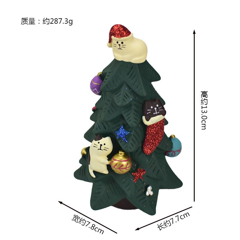 Christmas Santa Claus Japanese Miniature Resin Small Pendant DIY Decoration Home Scenic Ornaments Collection Gift