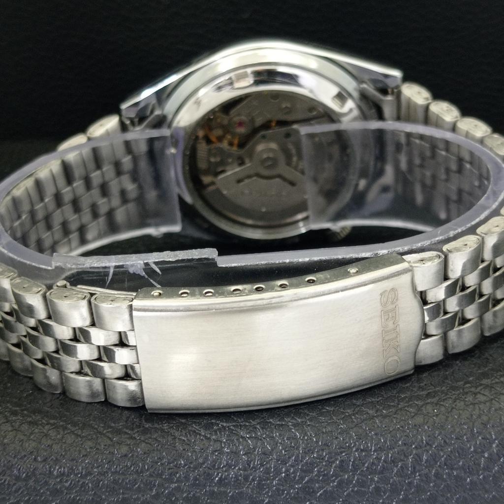 VINTAGE REFURBISHED SEIKO 5 AUTOMATIC 6309A JAPAN MENS BLACK WATCH a441082-9 Sk-a441082-1