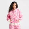 Womens 2-Piece Printed Sweatshirt Set Elegant Street Style Loose Fit Hooded Outfit Youth