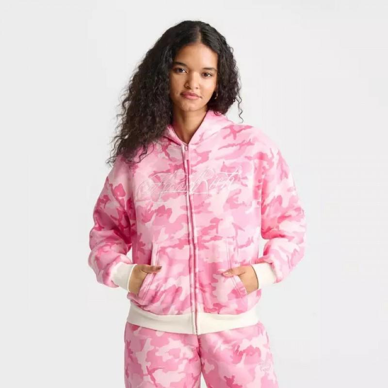 Womens 2-Piece Printed Sweatshirt Set Elegant Street Style Loose Fit Hooded Outfit Youth