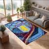 Aston Villa Voetbal Print Kristal Fluweel Tapijt, Comfortabel Waterabsorberend Antislip Binnen Vloerkleed