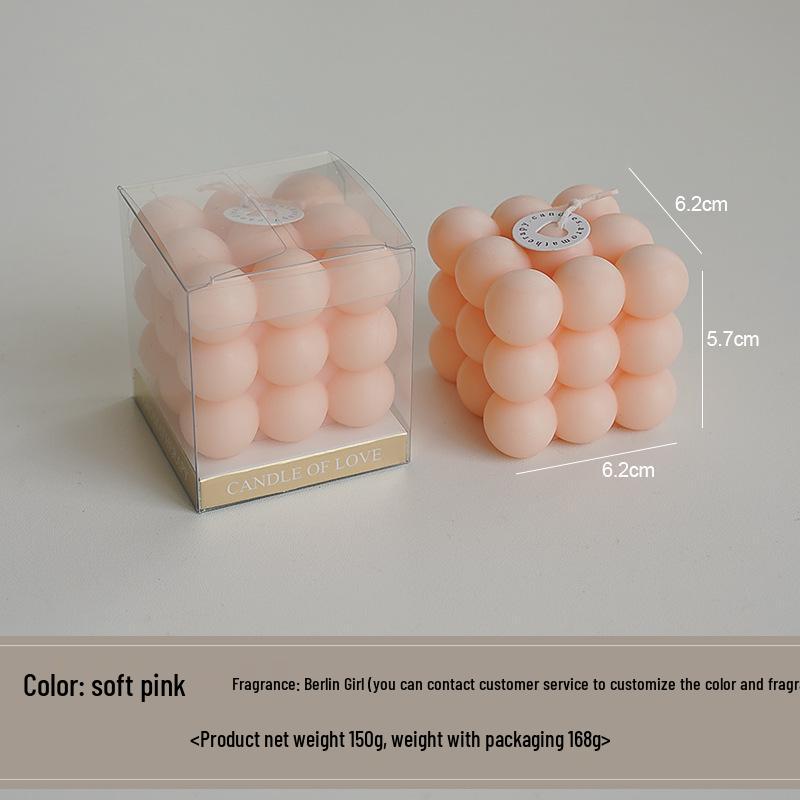Handmade Scented Cube Candle Gifts - Creative Atmosphere Ornaments for Birthdays
