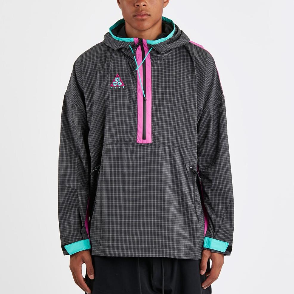 Nike Woven Hooded Long Sleeve Sweatshirt Men Sweatshirts Coal-Gray 931907-060