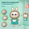 La Bu Face-Changing Doll Keychain: Trendy Cartoon Gift & Creative Decompression Toy Pendant