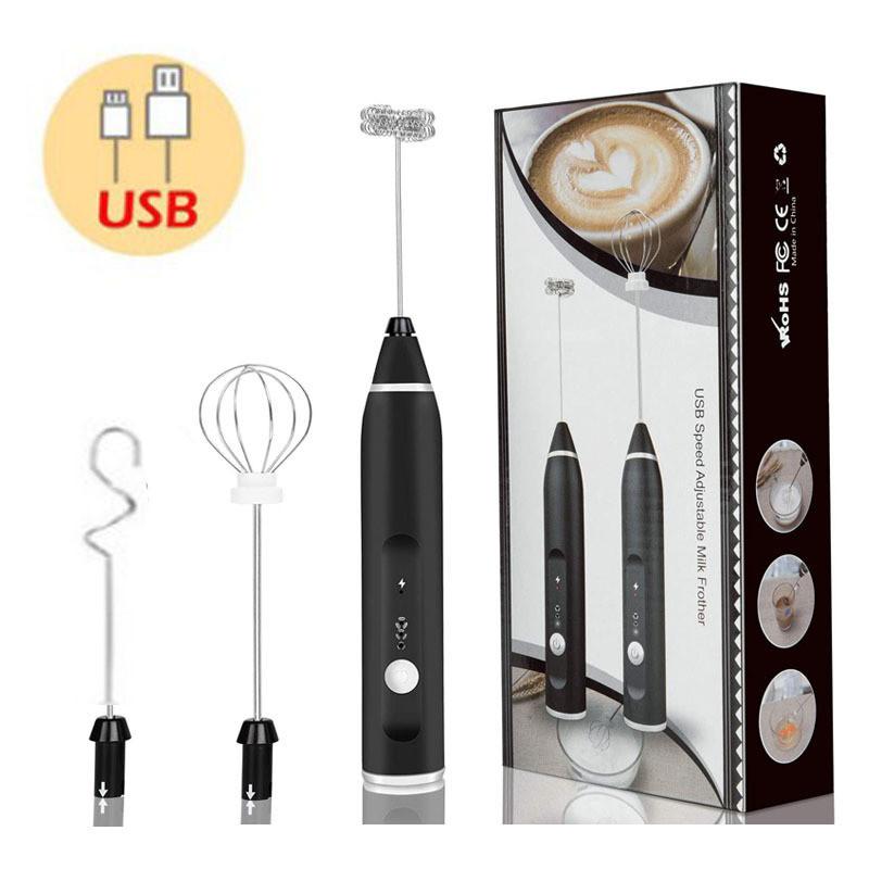 Multi-functional Handheld Electric Mixer With Usb For Effortless Whipping And Blending