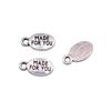 Charms Rectangle Tags Badges Friendship Pendants Minimalist Jewelry Components QC104