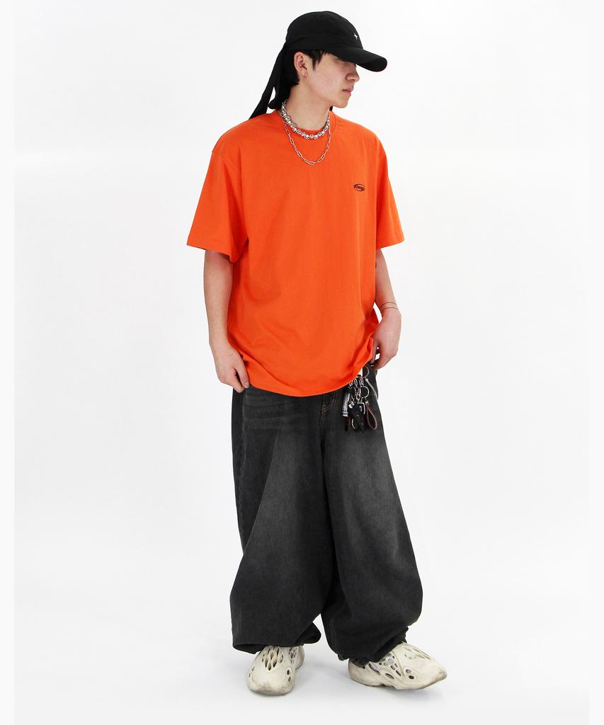 Keuligeon Crg Racing Semi-Oversized Short Sleeve T-Shirt Orange