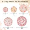 5 PCS Reble Bowl Covers for Bread Proofing, Beeswax Bowl Cover, Elastic Cotton Cloth Sourdough Covers for Proofing, Food Storage Containers Lids