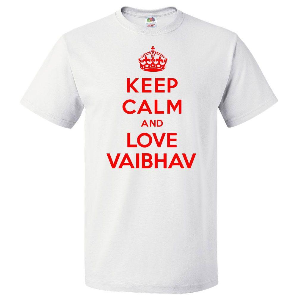 Camiseta Keep Calm and Love Vaibhav Camiseta DivertidaSe abre en una nueva ventana o pestaña 4XL