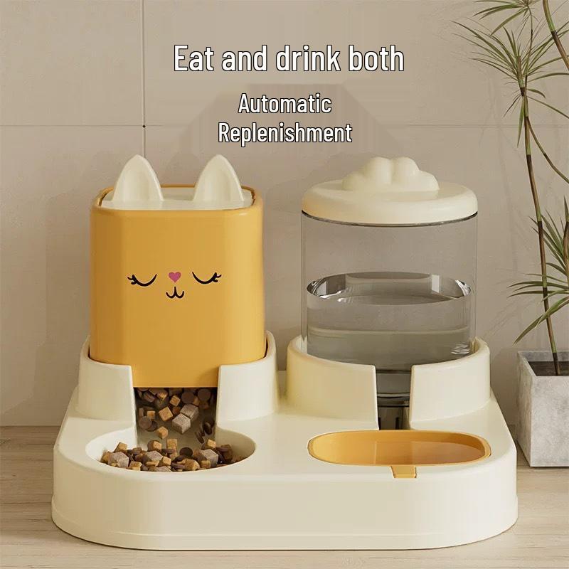 Automatic Pet Feeder and Water Bowl for Cats and Dogs