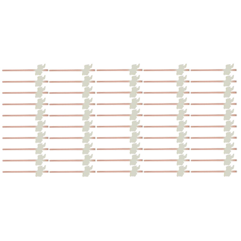 50Pcs Rose Gold Straws Rose Gold Durable Nontoxic Paper Elegant Design Gold Paper Straws with Cards Stickers