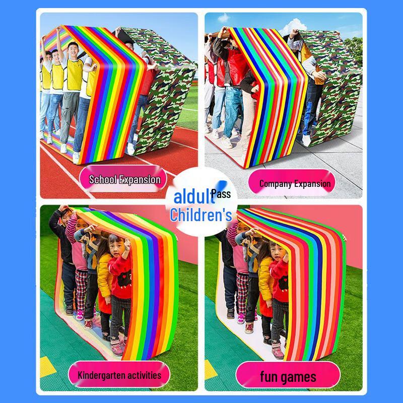 WEZHO Rainbow Team Building Rolling Prop