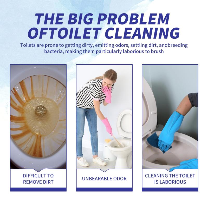 

12pcs/box Toilet Foam Cleaner Effectively Remove Yellow Dirt Odors Multifunctional Toilet Cleaning Agent one size