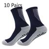 10 Pairs of Men's Spring and Autumn Football and Basketball Sports Towel Bottom Sweat Absorption Shock Non Slip Pressure Tube Socks
