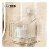 Suction Container Bathroom Organizer, No Required, Large Capacity Storage Transparent Small 1pc