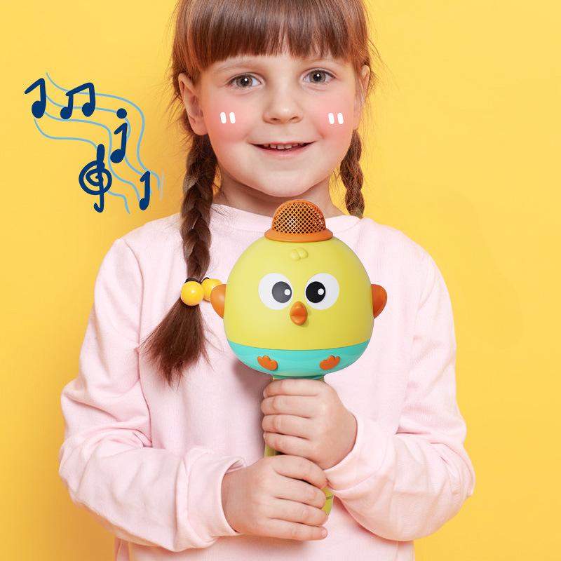 Kid Wireless Microphone Audio Integrated Machine Cartoon Children's Microphone  Bluetooth Early Education Music Baby Toys