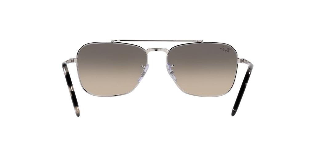 Ray-Ban New Caravan Sunglasses RB3636 003/32 58 - Polished Silver / Crystal Grey Gradient Glass Lens