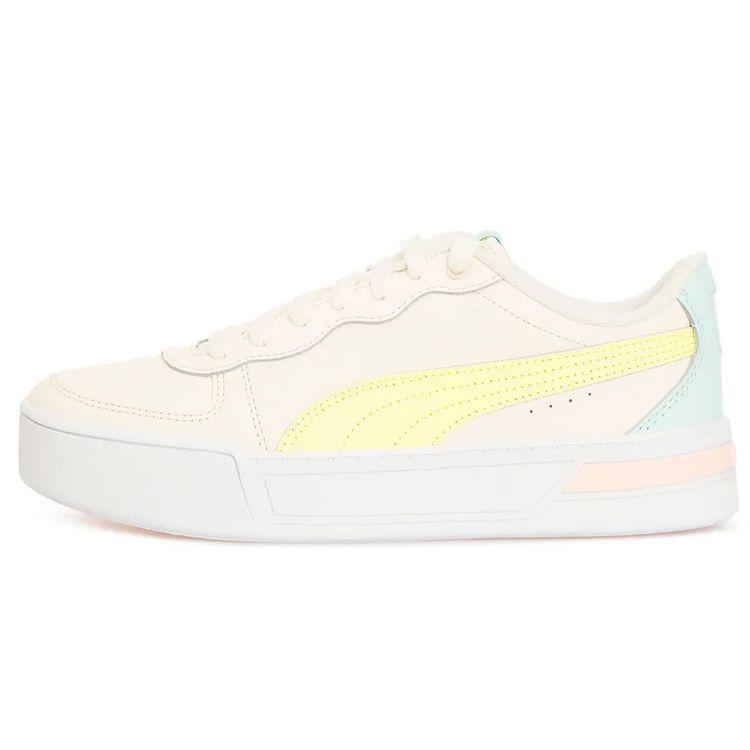Puma Skye Trainers Comfortable Versatile Balance Low Top Sneakers Women sneakers Pink Yellow 374764-09