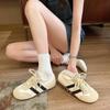 2025 new spring German training shoes women's flat-soled Forrest Gump shoes women's retro versatile and lightweight student sports little white shoes