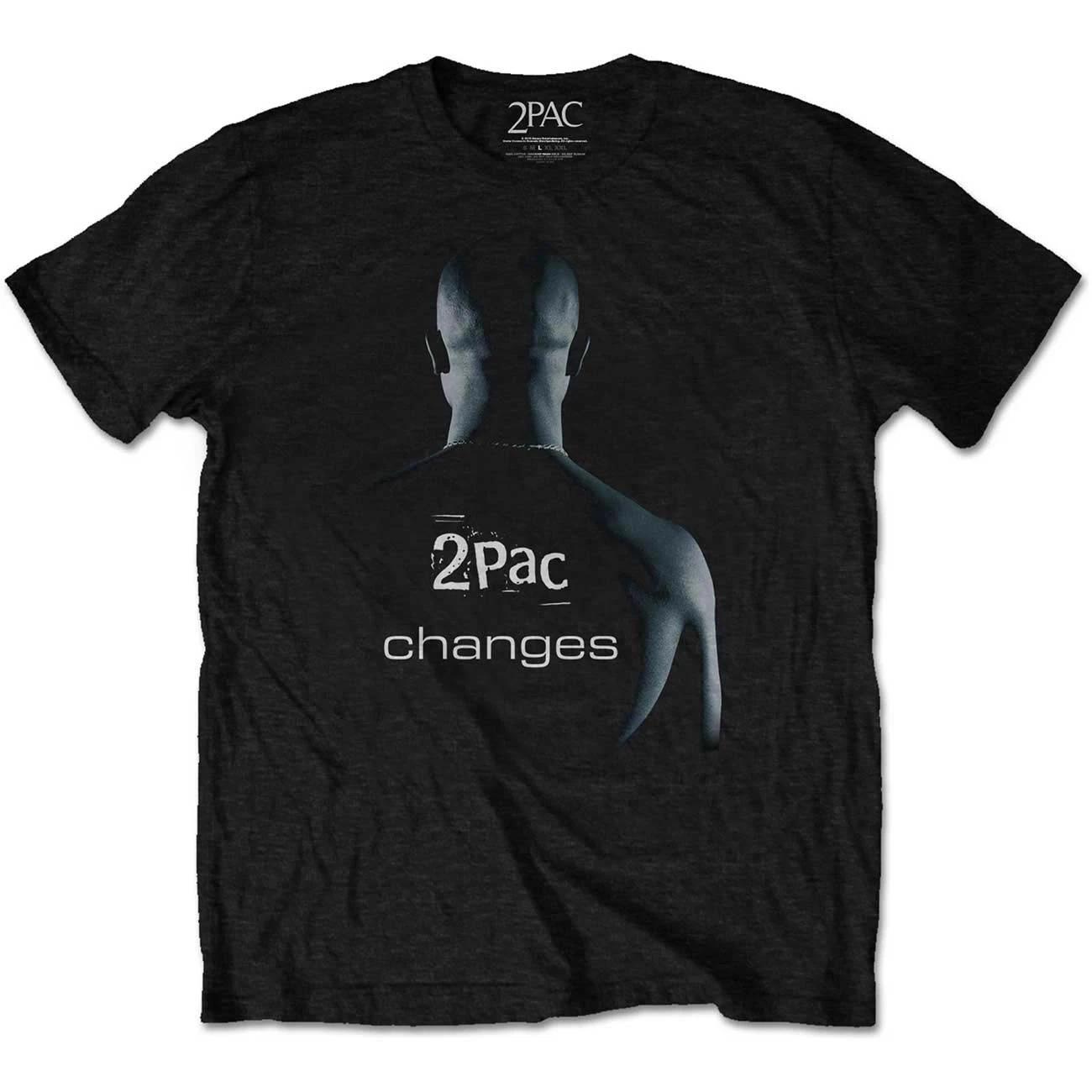 Men s Tupac Changes Slim Fit T-shirt X-Large Black S