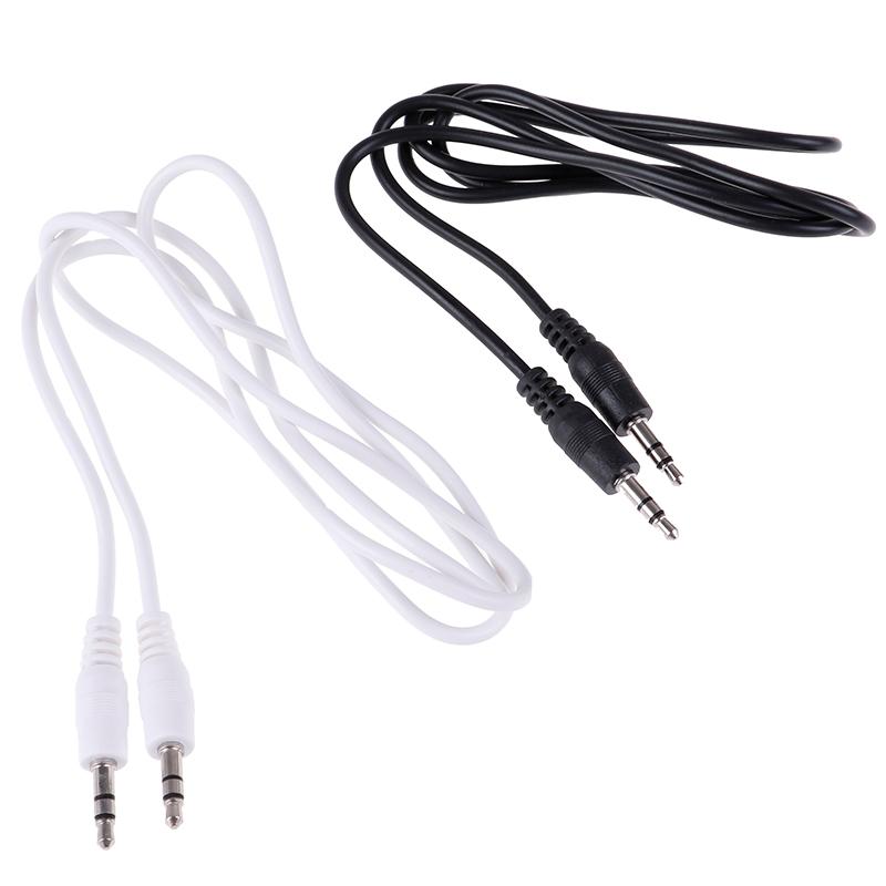 1Pc 3.5mm Jack Male To Male Car Aux Auxiliary Cord Stereo Audio Cable 1m Dual Voice Computer Audio Cable For Recording