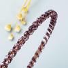 Women Hairband Winding String Crystal Thin Edge Headband Super Flash Party Press Hair Shampoo Headwear