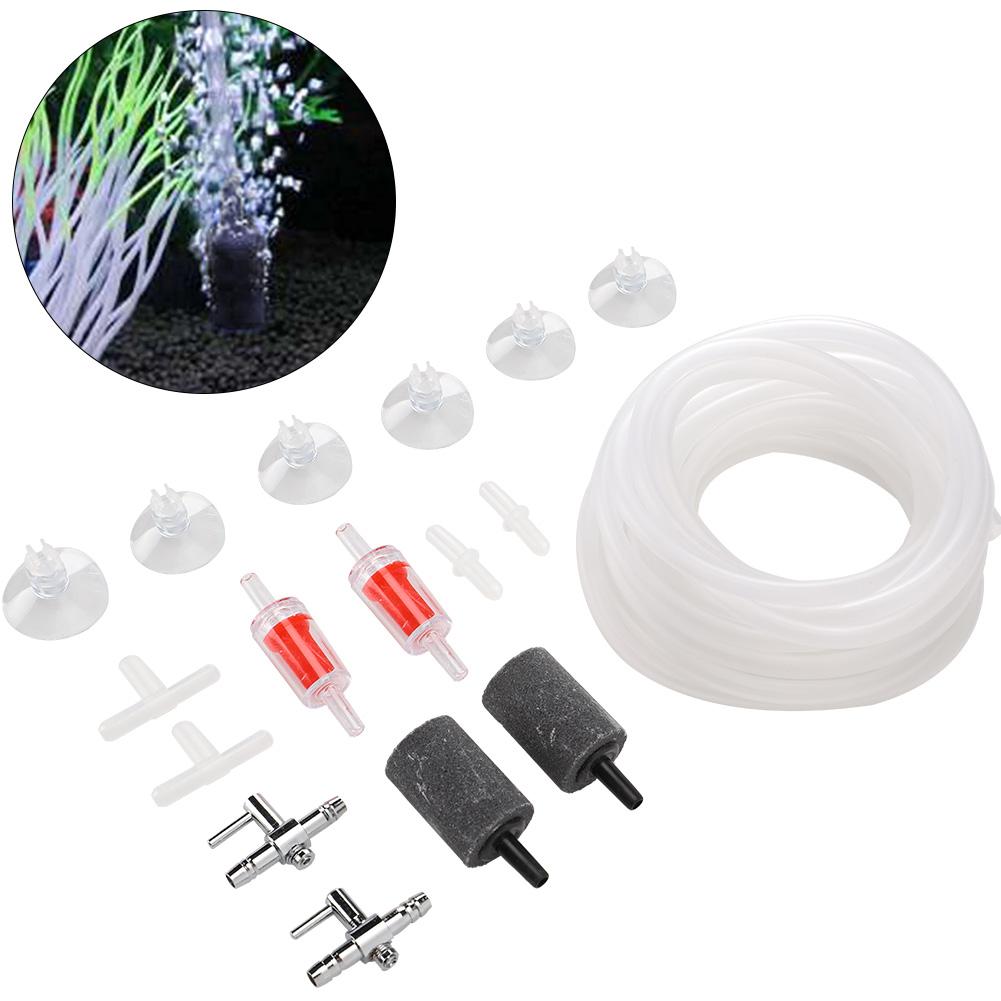 Aquarium Air Pump Fittings Fish Tank Oxygen Compressor Accessories 3 Way Straight Direct Link for 4mm PipeKit