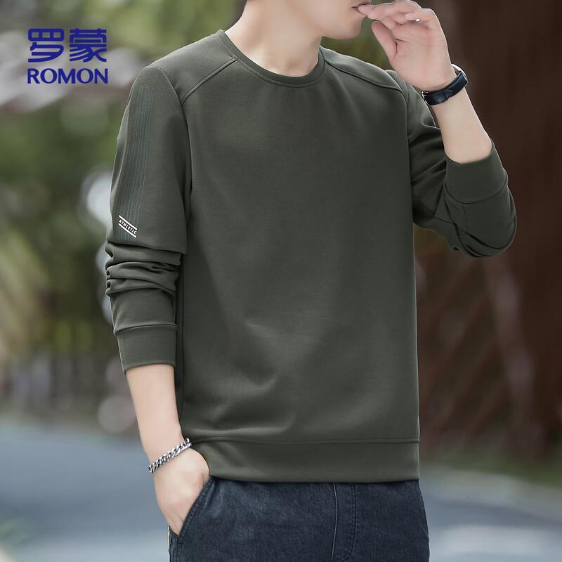 Romon Men's Long-Sleeve Pullover Sweatshirt