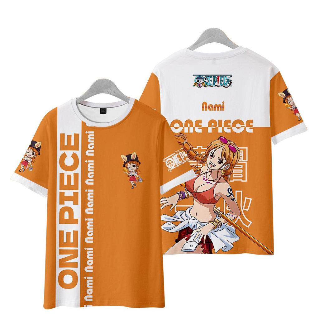 11 barev ONE PIECE Anime Dámské Pánské Trička Kreslený Potisk O-Výstřih Oversized Krátký Rukáv Módní Pánské Oblečení Streetwear