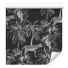 Wild Cats and Palm Trees Wallpaper for Living Room and Bedroom 50x1000