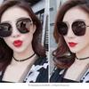 Stall Large Frame Sunglasses Metal Trend Color Film Colorful Women'S Sunglasses