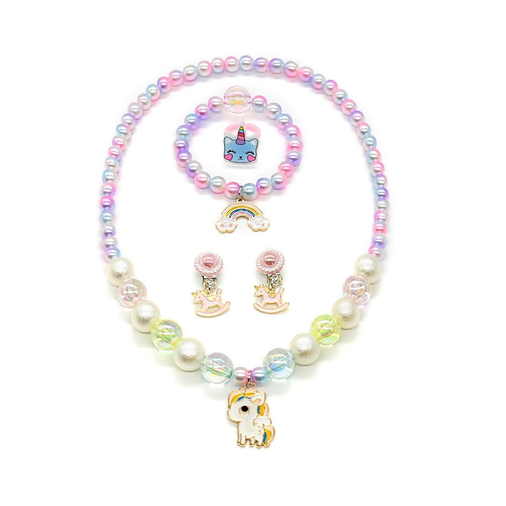 Cross-border Foreign Trade Unicorn Girl Princess Dress Fluffy Yarn Colored Cake Dress Dress Performance Dress BB03