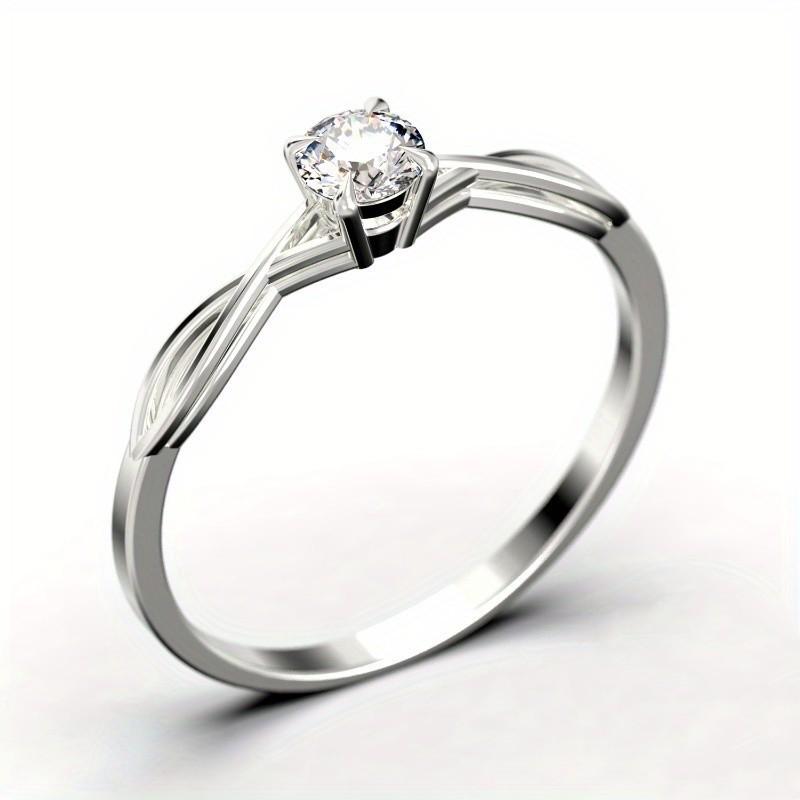 Yun Miao Elegant French Zircon Inlaid Women's Ring