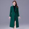 Double-Sided Woolen Coat for Women, Long Over-the-Knee Slim Fit, 2026 Autumn/Winter Trendy Style for Middle-Aged Mothers.