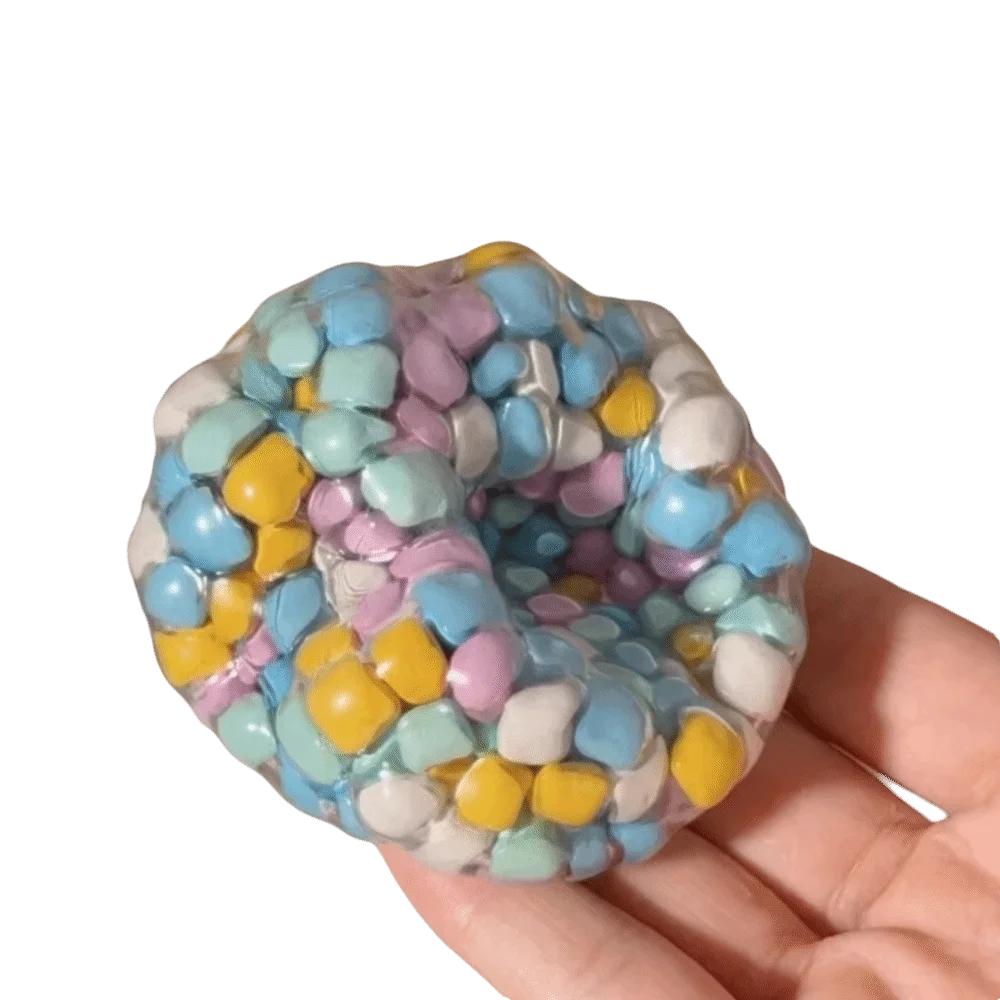 Blue Transparent Squishy Soft Material Slow Resilience Anti Stress Sensory Fidgets Simulate Sensory Stress Relief