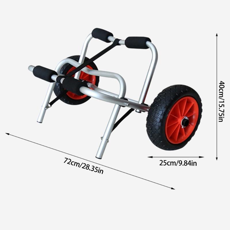 Canoes Dolly Trolley for Carry Kayak Paddleboard Transport Kayak Cart Foldable Boats Kayak Carriers Kayak Carriers Cart