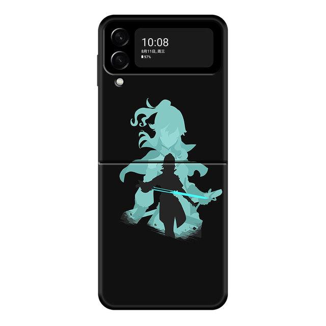 Pc Genshin Impact Anime For Samsung Galaxy Z Flip3 5g Zflip3 Zflip Flip Hard Phone Cover