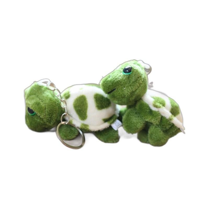 Cute Plush Turtle Bag Charm Ultra-soft Short Plush Stuffed Toy Keyring Doll