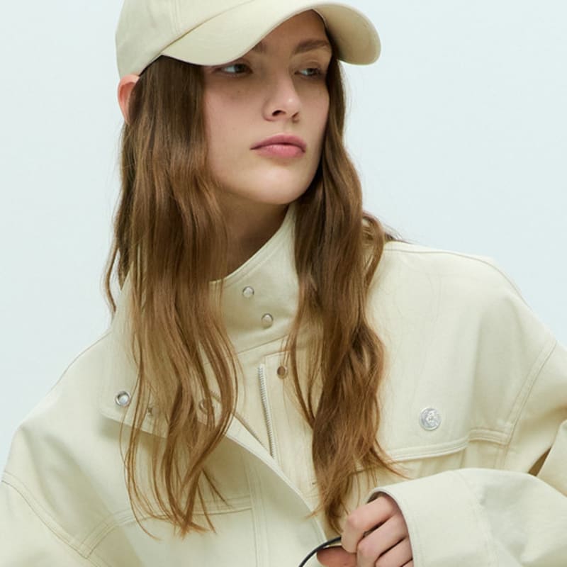HACIE LOVE SYMBOL BALL CAP [BEIGE]