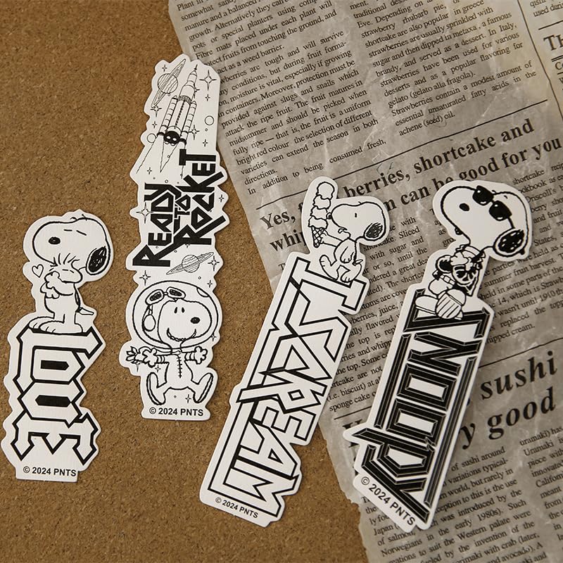 Snoopy Stylish and Cute Set of Unofficial Bookmarks, Bookmarks, Paper, Unisex, 10, (A)