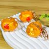 Prosperous Charm Pendant Keychain 2026 Golden Rubber Charm Keyring For Good Fortune Decoration And Daily Wear Use