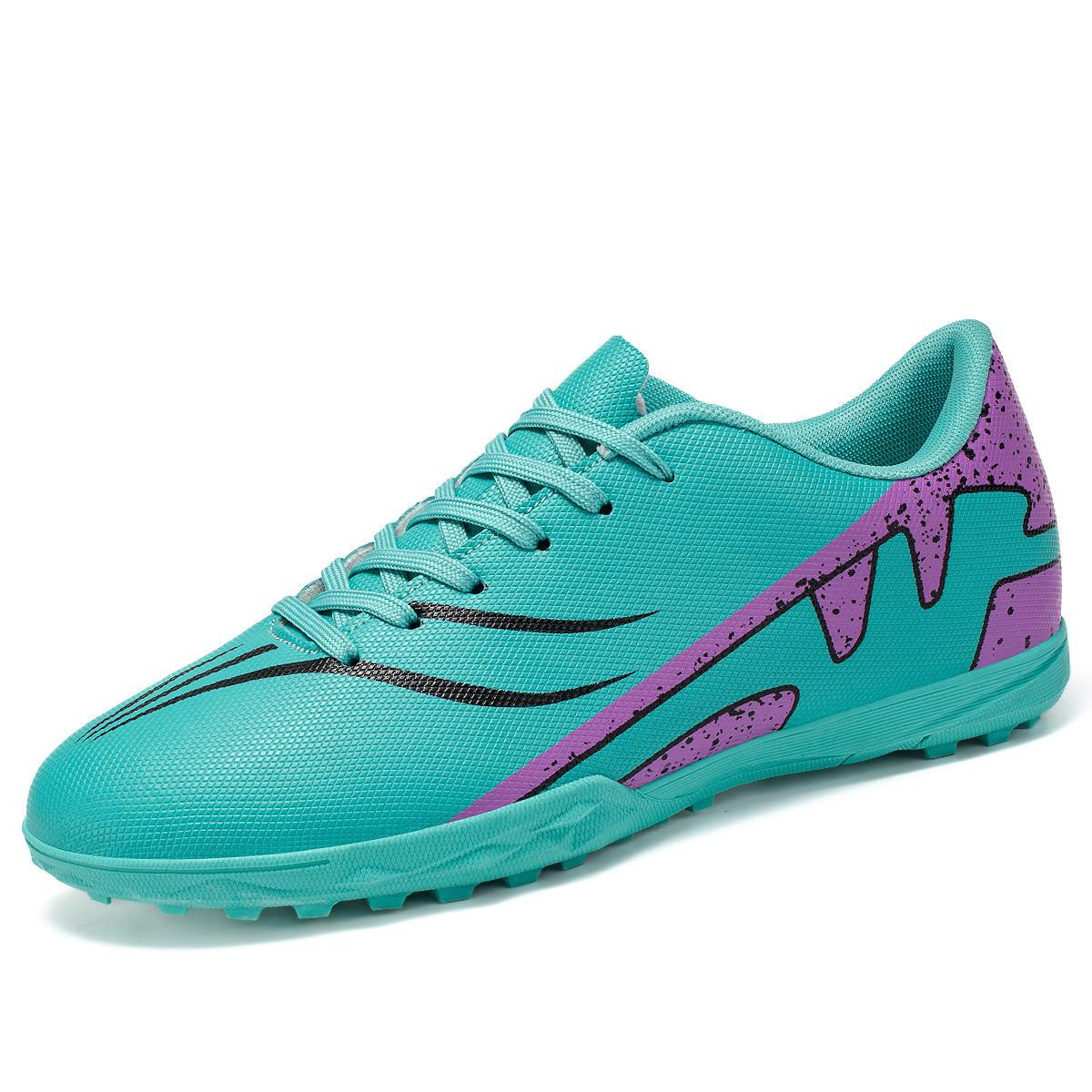 

Новые детские футбольные бутсы на шнуровке с шипами, мужские молодежные тренировочные бутсы для травы для клубных студентов 45