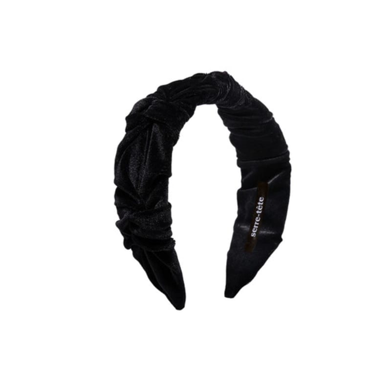 Brown Hat [headband] Black - Velvet