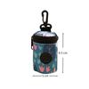 Hangable Dog Poop Bag Dispenser Zipper Portable Waste Bag Holder Dogs Walking Accessory Cute Garbage Bags Organizer Pet Supplies