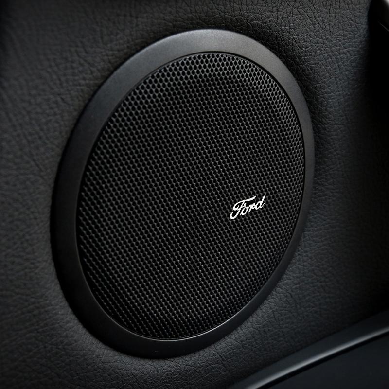 3D hi-fi speaker stereo speaker aluminum badge emblem Sticker for Ford focus Fiesta EcoSport ESCORT ranger fusion mondeo Mustang CVX1