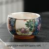 Chaxun Luxury Gilded Enamel Ceramic Tea Cup