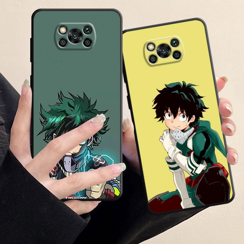 Shockproof Back Black Soft Phone Case For Samsung Galaxy S22 S23 S21 S20 Note 20 Ultra 10 Plus 8 9 My Hero Academia Cover